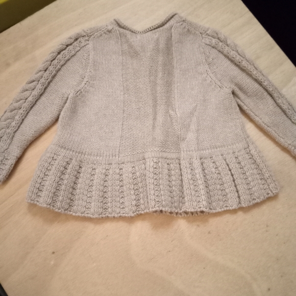 3-6m Baby Gap Tan Knitted Button Down Sweater - Picture 5 of 6